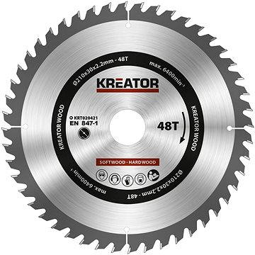 

KREATOR Pilový kotouč na dřevo 210mm, 48T KRT020421
