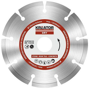 

KREATOR Diamantový kotouč segmentový 125mm PREMIUM KRT082102