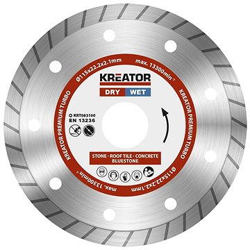 

KREATOR Diamantový kotouč celoobvodový 115mm PREMIUM TURBO KRT083100