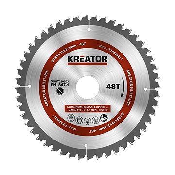 

KREATOR Pilový kotouč univerzální 185mm, 48T KRT020503