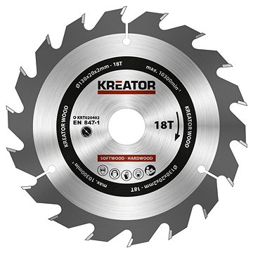 

KREATOR Pilový kotouč na dřevo 130mm, 18T KRT020402