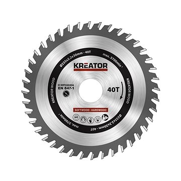 

KREATOR Pilový kotouč na dřevo 235mm 40T KRT020436