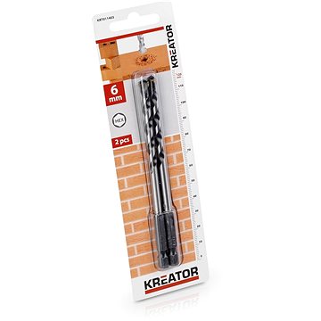 

KREATOR 2 ks HEX Vrtáků do kamene a zdiva 6.0 x 120 mm KRT011403