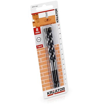 

KREATOR 2 ks HEX Vrtáků do kamene a zdiva 8.0 x 120 mm KRT011404