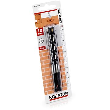 

KREATOR 2 ks HEX Vrtáků do kamene a zdiva 10 x 120 mm KRT011405