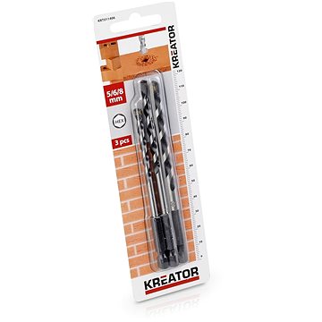 

KREATOR 3 ks HEX Vrtáků do kamene a zdiva 39604 mm KRT011406