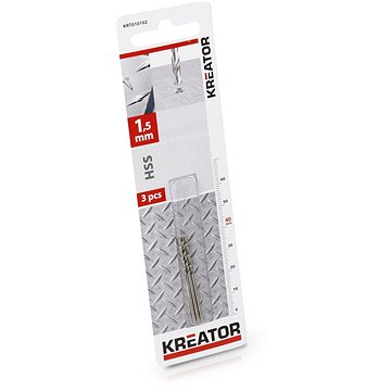 

KREATOR Vrták do kovu 1,5 mm HSS 3ks KRT010102