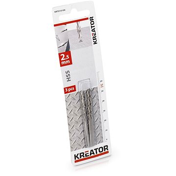 

KREATOR 3ks HSS vrták do kovu 2,5x57 mm KRT010104