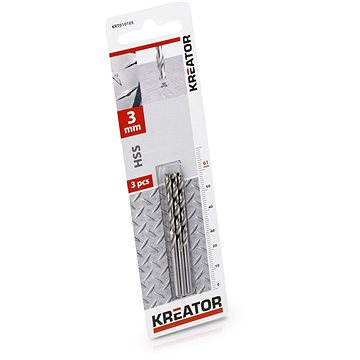 

KREATOR Vrták do kovu 3 mm HSS 3ks KRT010105
