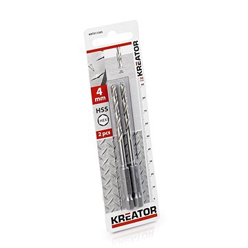 

KREATOR 2 ks HSS Vrtáků do kovu HEX 4.0 x 96 mm KRT011305