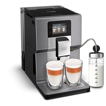 Krups EA875E10 Intuition Preference+ Chrome s nádobou na mléko - Automatický kávovar
