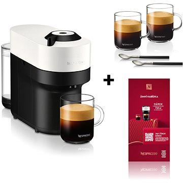 

NESPRESSO KRUPS Vertuo Pop Coconut White XN9201 dárkový set