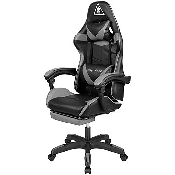 Kruger&Matz KM0790 Herní židle s podnožkou GX-150, černošedá