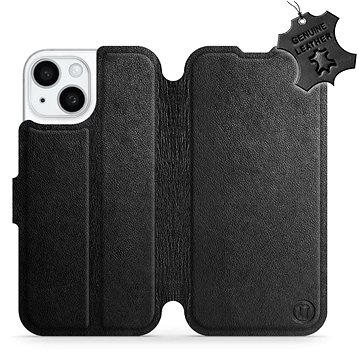

Kožené Mobiwear flip pro Apple iPhone 15 - Černé - L_BLS