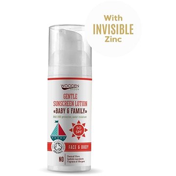 

WOODENSPOON Opalovací tělové mléko Baby & Family SPF 50 50 ml