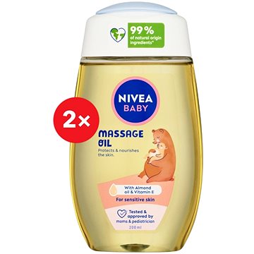

NIVEA Baby Massage Oil 2× 200 ml