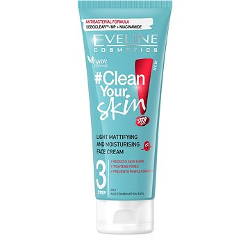 

EVELINE COSMETICS Clean Your Skin Light Mattifying&Moisturising Face Cream 75 ml