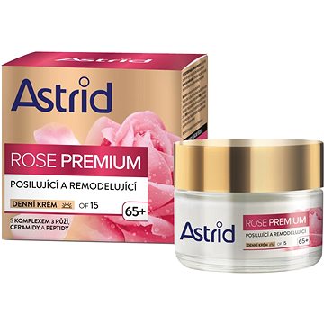 

ASTRID Rose Premium 65+ posilující a remodelující denní krém OF15 50 ml