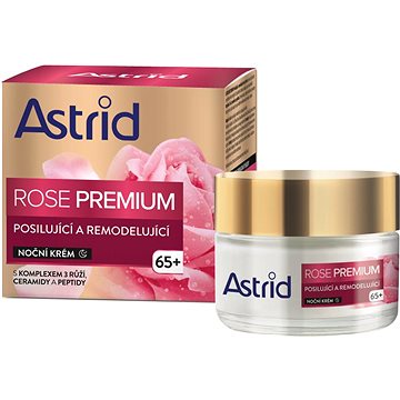 

ASTRID Rose Premium 65+ posilující a remodelující noční krém 50 ml