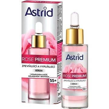 

ASTRID Rose Premium 55+ Zpevňující a vyplňující sérum 30 ml