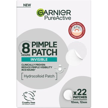 

GARNIER Pimple Patch Hydrokoloidní neviditelné náplasti na nedokonalosti s BHA 22 ks