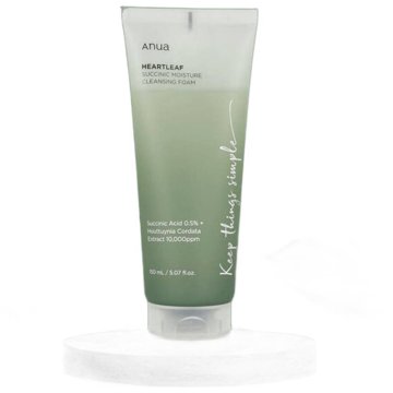 

ANUA Heartleaf Succinic Moisture Cleansing Foam - Hydratační čisticí pěna 150 ml