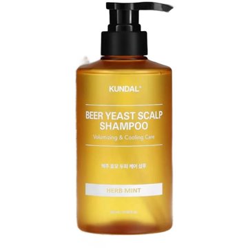 

KUNDAL Beer Yeast Scalp Shampoo - Šampon na vlasy s pivovarskými kvasnicemi Herb mint 500 ml