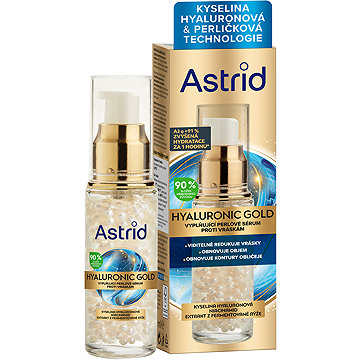 

ASTRIDHyaluron Gold Vyplňující perlové sérum proti vráskám s niacinamidem 30 ml