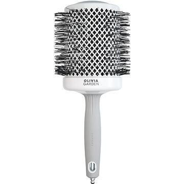 

OLIVIA GARDEN Expert Shine Wavy Bristles White&Grey 80 mm