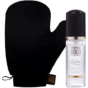 

DRIPPING GOLD Hydra Whip Clear Tanning Mousse Medium Set s rukavicí 150 ml