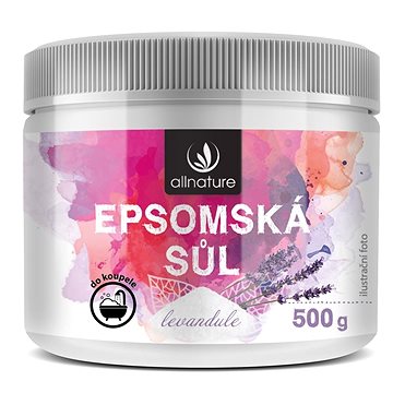 

Allnature Epsomská sůl Levandule 500 g