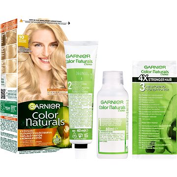 

Garnier Color Naturals permanentní barva na vlasy 10 Ultra blond, 60+40+12ml