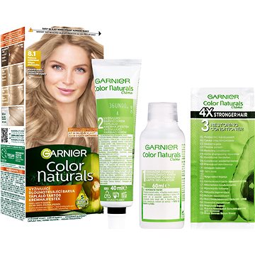 

Garnier Color Naturals permanentní barva na vlasy 8.1 Platinová světlá blond, 60+40+12ml