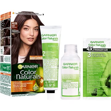 

Garnier Color Naturals permanentní barva na vlasy 4.12 Ledová hnědá, 60+40+12 ml