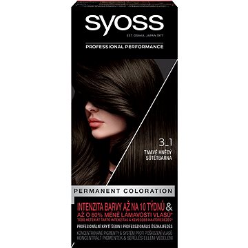 SYOSS Color 3-1 Tmavě hnědý 50 ml - Barva na vlasy