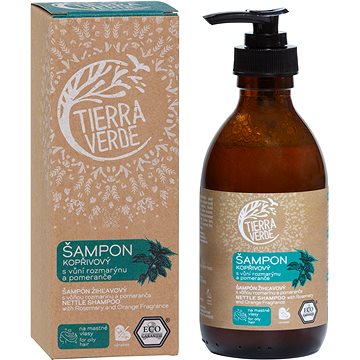

TIERRA VERDE Šampon Kopřivový s vůní rozmarýnu a pomeranče 230 ml