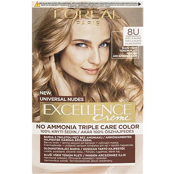ĽORÉAL PARIS Excellence Universal Nudes Excellence 8U Permanent Hair Color - Barva na vlasy