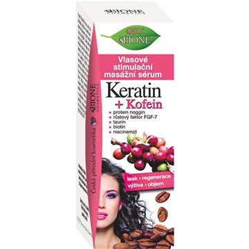 

BIONE COSMETICS Bio Keratin a Kofein Vlasové stimulační masážní sérum 215 ml