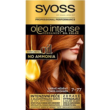 SYOSS Oleo Intense 7-77 Zářivě měděný 50 ml - Barva na vlasy
