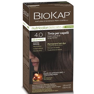 

BIOKAP Delicato Rapid Barva na vlasy - 4.00 Přírodní hnědá tmavá 135 ml