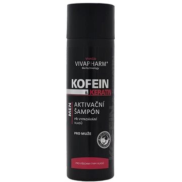 

VIVACO Vivapharm Kofein a Keratin Aktivační šampon pro muže 200 ml