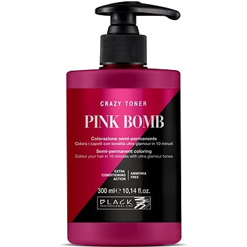 

BLACK PROFESSIONAL Barevný toner na vlasy Pink Bomb 300 ml