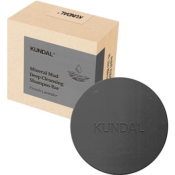 

KUNDAL Mineral Mud Deep Cleansing Shampoo bar French Lavender - tuhý šampon s minerálním bahnem