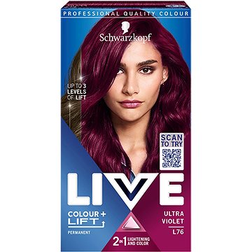 

SCHWARZKOPF LIVE Colour + Lift L76 Ultra fialová 50 ml