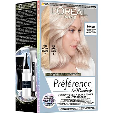 

L'ORÉAL PARIS Préférence Le Blonding Toner Platinová ledová