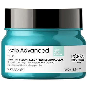 

L'ORÉAL PROFESSIONNEL Serie Expert Scalp Advanced Anti-Oiliness 2-in-1 Clay 250 ml