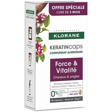 

KLORANE Keratincaps Síla a Vitalita 90 kapslí