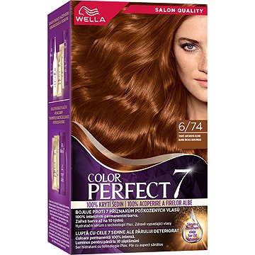 

WELLA Color Perfect 6/74 Tmavě jantarová blond 135 ml