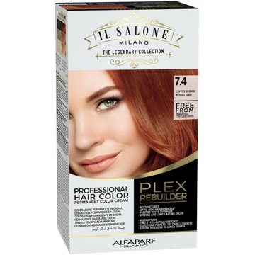 

ALFAPARF MILANO IL Salone Plex Rebuilder Hair Color Kit 7.4 Měděná blond