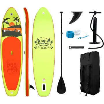 

Kubisport Paddleboard 335 × 84 × 15 cm s příslušenstvím žlutooranžový